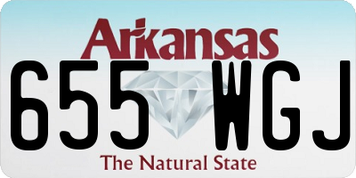 AR license plate 655WGJ