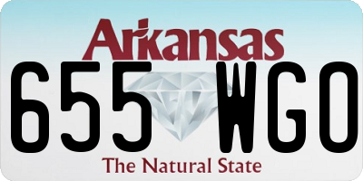 AR license plate 655WGO