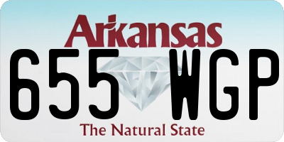 AR license plate 655WGP