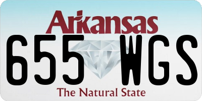 AR license plate 655WGS