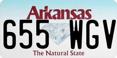 AR license plate 655WGV