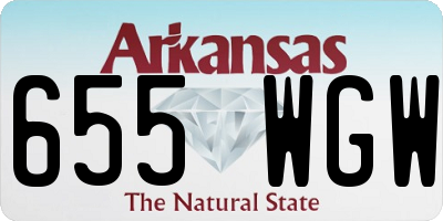 AR license plate 655WGW