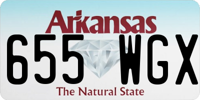 AR license plate 655WGX