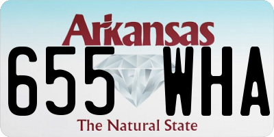 AR license plate 655WHA