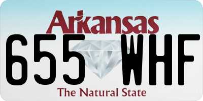 AR license plate 655WHF
