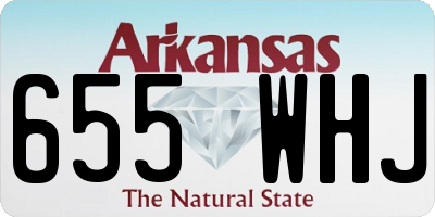 AR license plate 655WHJ