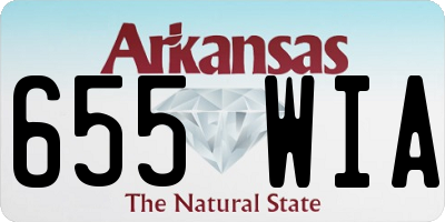 AR license plate 655WIA