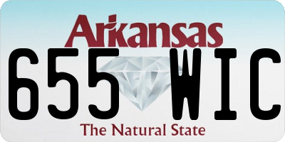 AR license plate 655WIC