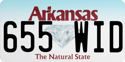 AR license plate 655WID