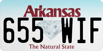 AR license plate 655WIF