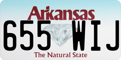 AR license plate 655WIJ