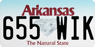 AR license plate 655WIK