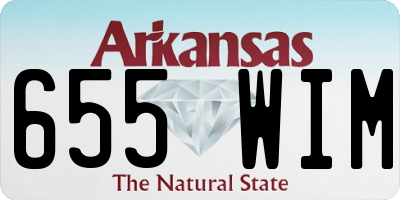 AR license plate 655WIM