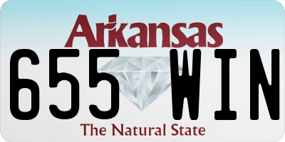 AR license plate 655WIN