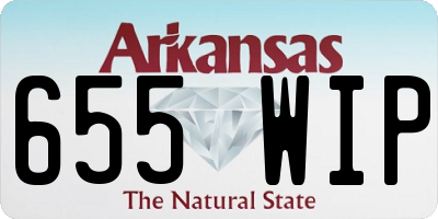 AR license plate 655WIP