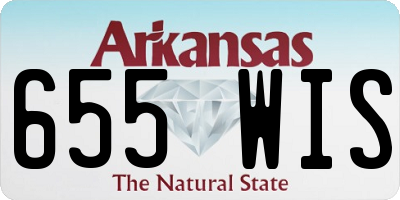 AR license plate 655WIS