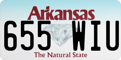 AR license plate 655WIU