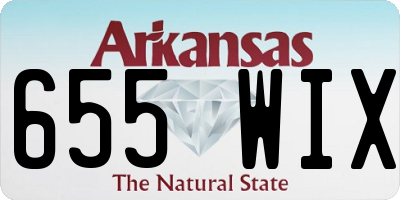 AR license plate 655WIX
