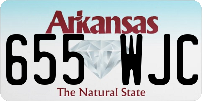 AR license plate 655WJC