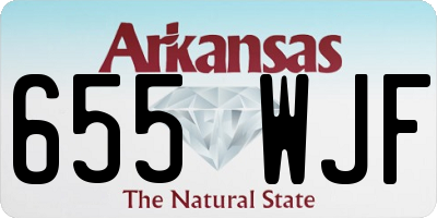 AR license plate 655WJF