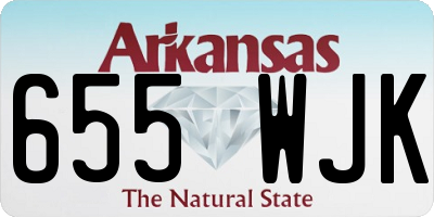 AR license plate 655WJK