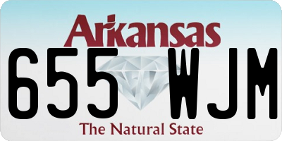AR license plate 655WJM