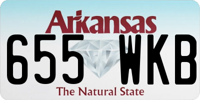 AR license plate 655WKB