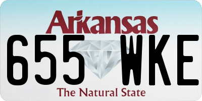 AR license plate 655WKE