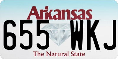 AR license plate 655WKJ