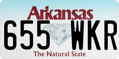 AR license plate 655WKR