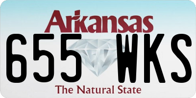 AR license plate 655WKS