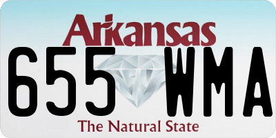 AR license plate 655WMA