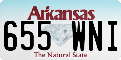 AR license plate 655WNI