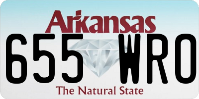 AR license plate 655WRO