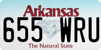 AR license plate 655WRU