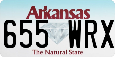 AR license plate 655WRX