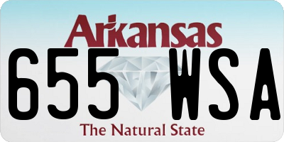 AR license plate 655WSA