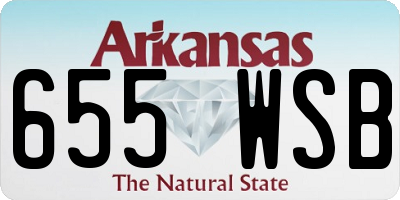 AR license plate 655WSB