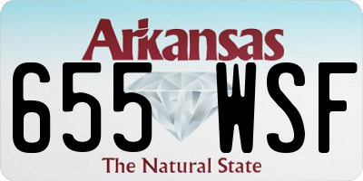 AR license plate 655WSF