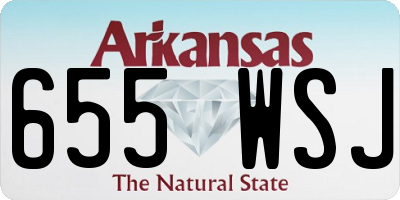 AR license plate 655WSJ