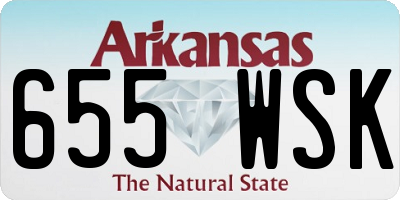 AR license plate 655WSK