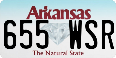 AR license plate 655WSR