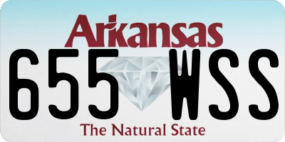 AR license plate 655WSS