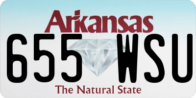 AR license plate 655WSU