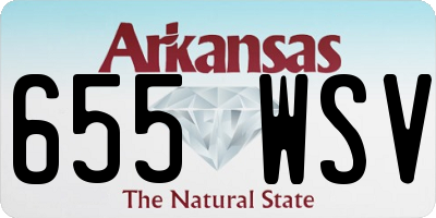 AR license plate 655WSV