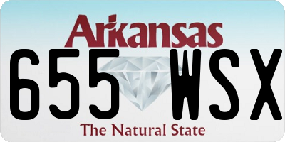 AR license plate 655WSX