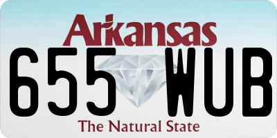 AR license plate 655WUB