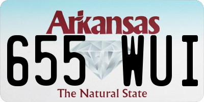 AR license plate 655WUI