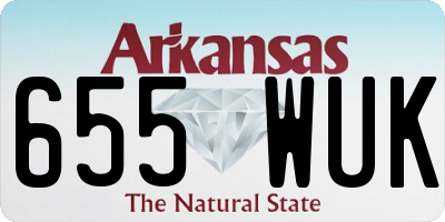 AR license plate 655WUK