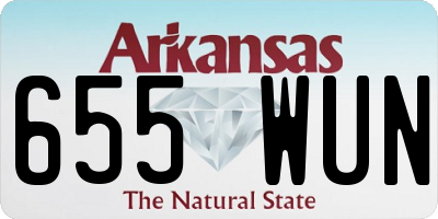 AR license plate 655WUN